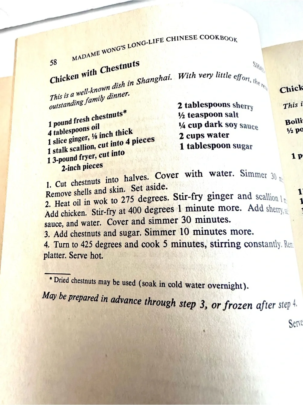 Long-Life Chinese Cookbook - Red Cover